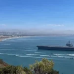 USS Abraham Lincoln in San Diego after long deployment